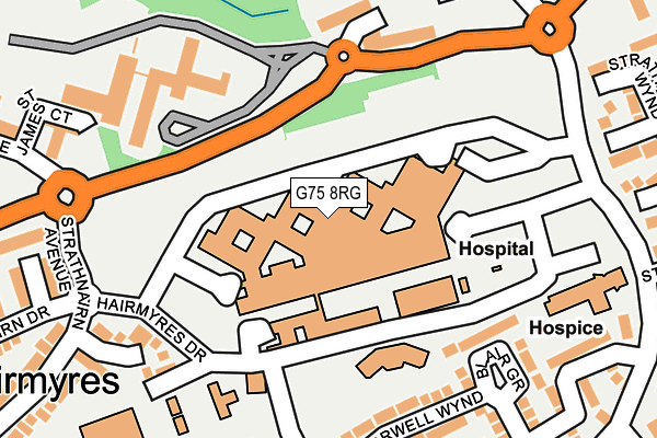 G75 8RG map - OS OpenMap – Local (Ordnance Survey)