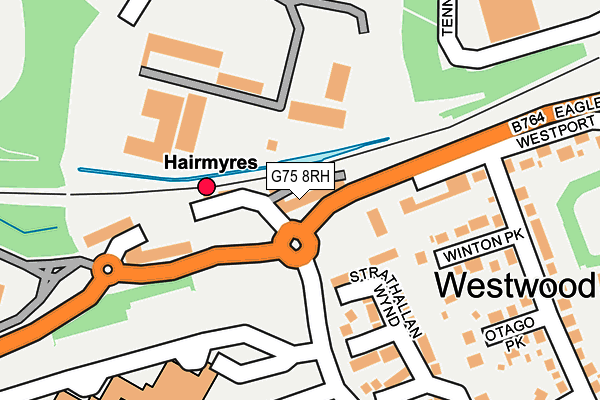 G75 8RH map - OS OpenMap – Local (Ordnance Survey)