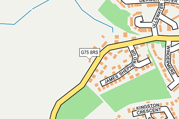 G75 8RS map - OS OpenMap – Local (Ordnance Survey)