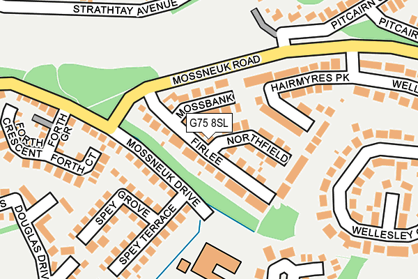 G75 8SL map - OS OpenMap – Local (Ordnance Survey)