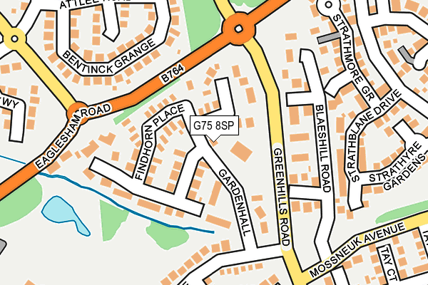 G75 8SP map - OS OpenMap – Local (Ordnance Survey)