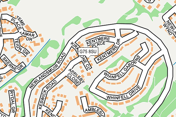 G75 8SU map - OS OpenMap – Local (Ordnance Survey)