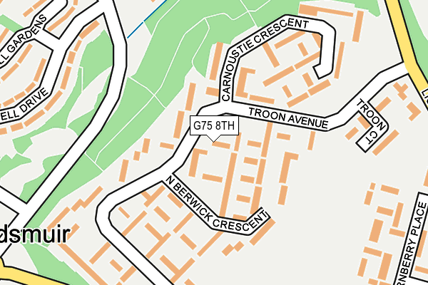 G75 8TH map - OS OpenMap – Local (Ordnance Survey)