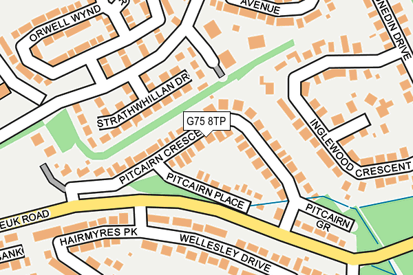 G75 8TP map - OS OpenMap – Local (Ordnance Survey)
