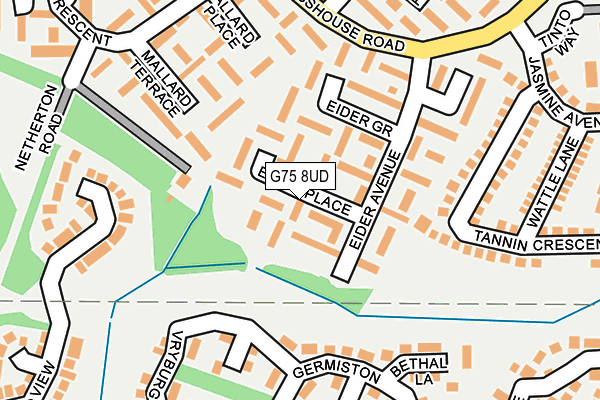 G75 8UD map - OS OpenMap – Local (Ordnance Survey)
