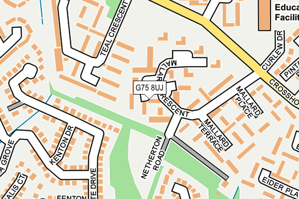 G75 8UJ map - OS OpenMap – Local (Ordnance Survey)
