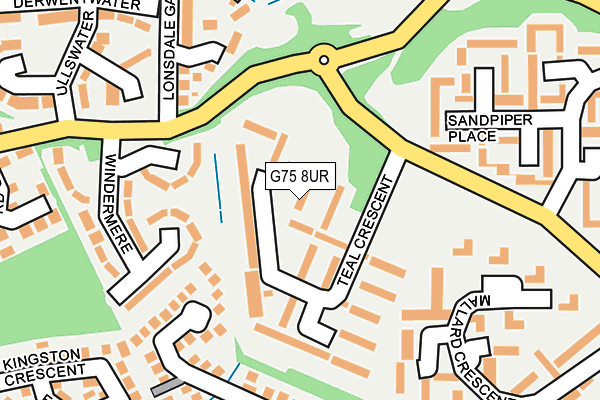 G75 8UR map - OS OpenMap – Local (Ordnance Survey)