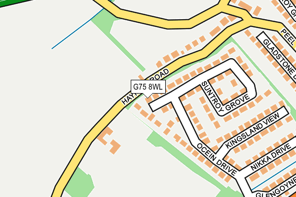 G75 8WL map - OS OpenMap – Local (Ordnance Survey)