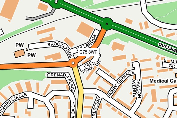 G75 8WP map - OS OpenMap – Local (Ordnance Survey)