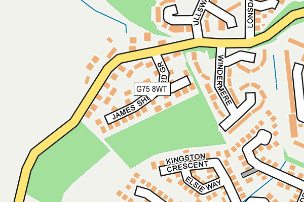 G75 8WT map - OS OpenMap – Local (Ordnance Survey)
