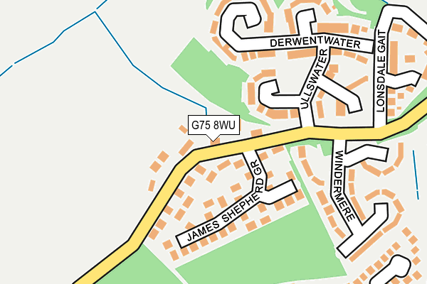 G75 8WU map - OS OpenMap – Local (Ordnance Survey)