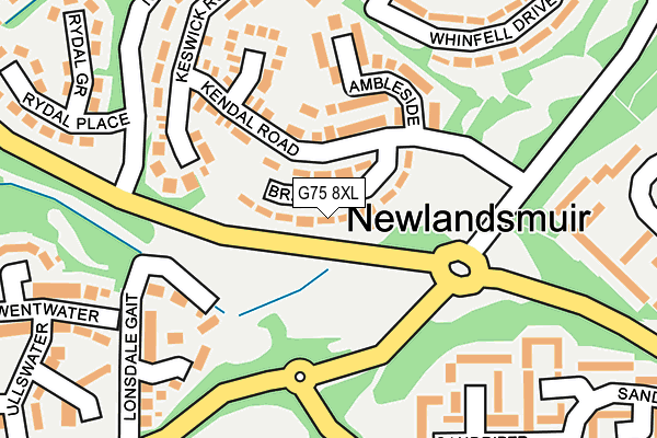 G75 8XL map - OS OpenMap – Local (Ordnance Survey)
