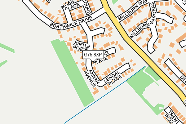 G75 8XP map - OS OpenMap – Local (Ordnance Survey)