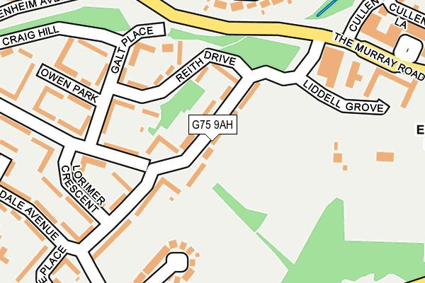 G75 9AH map - OS OpenMap – Local (Ordnance Survey)