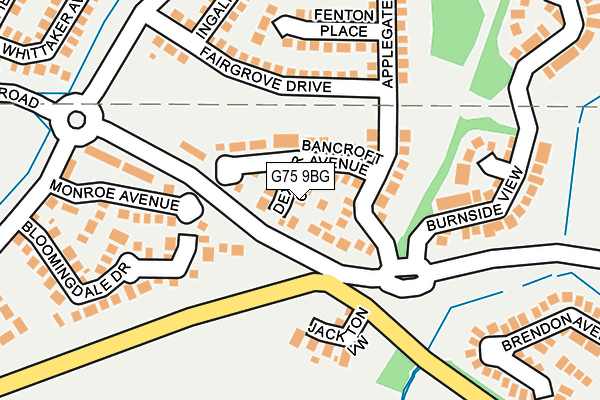 G75 9BG map - OS OpenMap – Local (Ordnance Survey)