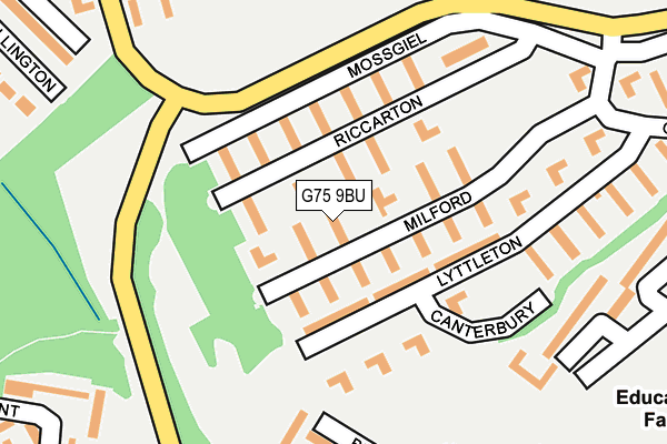 G75 9BU map - OS OpenMap – Local (Ordnance Survey)