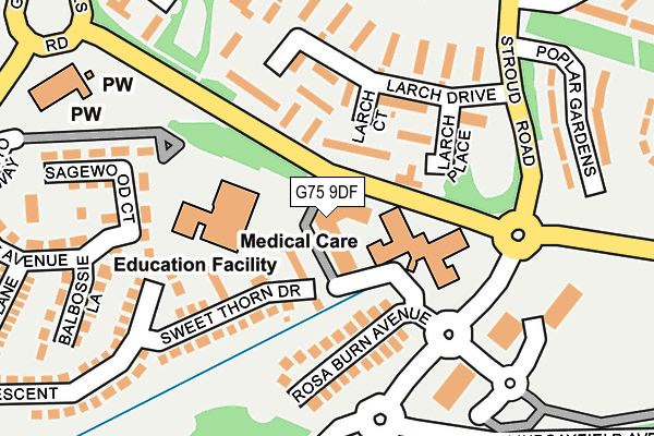 G75 9DF map - OS OpenMap – Local (Ordnance Survey)