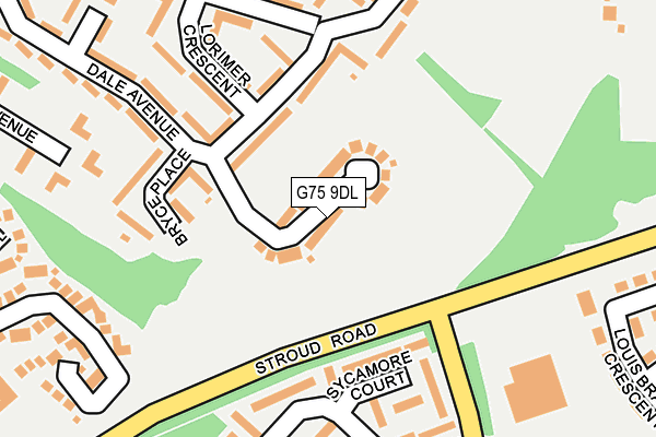 G75 9DL map - OS OpenMap – Local (Ordnance Survey)