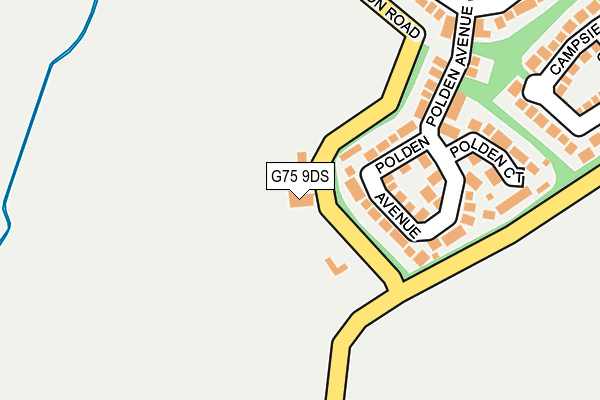 G75 9DS map - OS OpenMap – Local (Ordnance Survey)