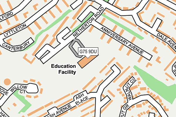 G75 9DU map - OS OpenMap – Local (Ordnance Survey)