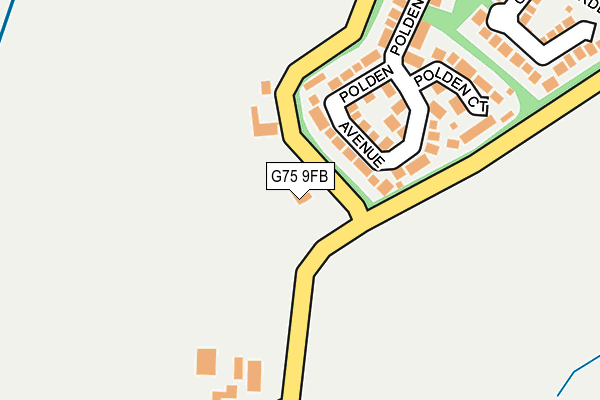G75 9FB map - OS OpenMap – Local (Ordnance Survey)