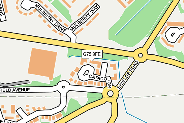 G75 9FE map - OS OpenMap – Local (Ordnance Survey)