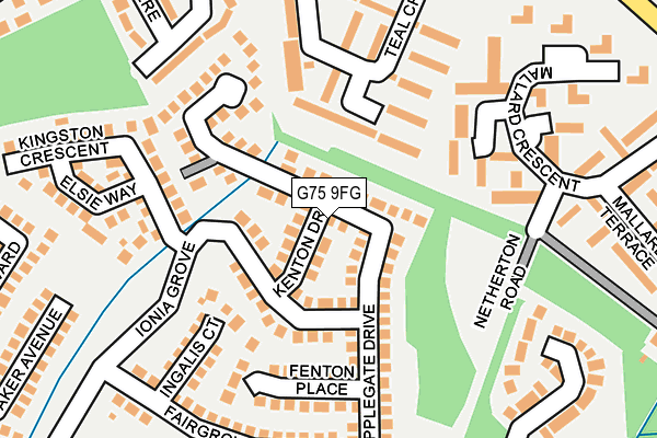 G75 9FG map - OS OpenMap – Local (Ordnance Survey)