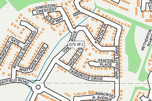 G75 9FJ map - OS OpenMap – Local (Ordnance Survey)