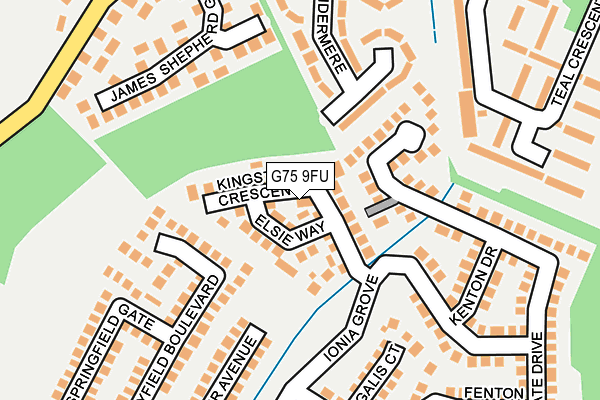 G75 9FU map - OS OpenMap – Local (Ordnance Survey)