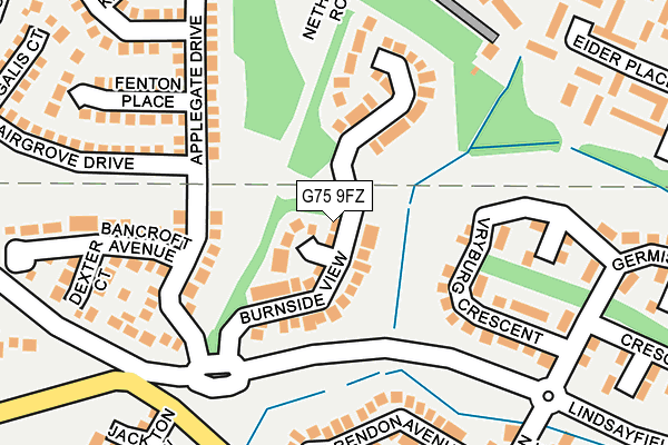 G75 9FZ map - OS OpenMap – Local (Ordnance Survey)