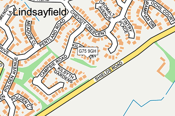 G75 9GH map - OS OpenMap – Local (Ordnance Survey)