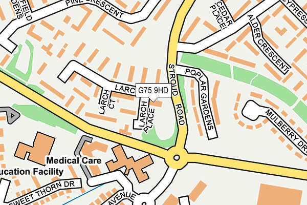 G75 9HD map - OS OpenMap – Local (Ordnance Survey)