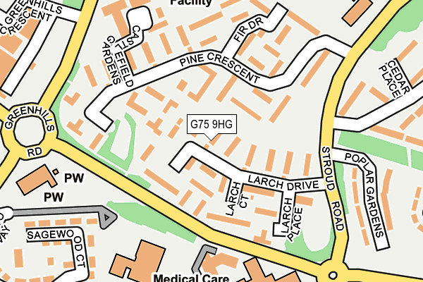 G75 9HG map - OS OpenMap – Local (Ordnance Survey)