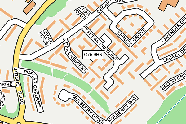 G75 9HN map - OS OpenMap – Local (Ordnance Survey)