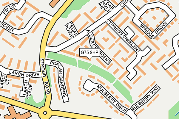 G75 9HP map - OS OpenMap – Local (Ordnance Survey)