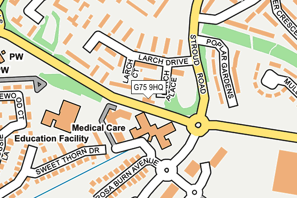 G75 9HQ map - OS OpenMap – Local (Ordnance Survey)
