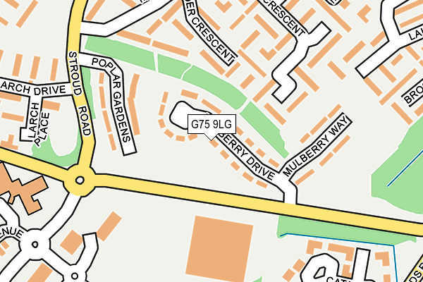 G75 9LG map - OS OpenMap – Local (Ordnance Survey)