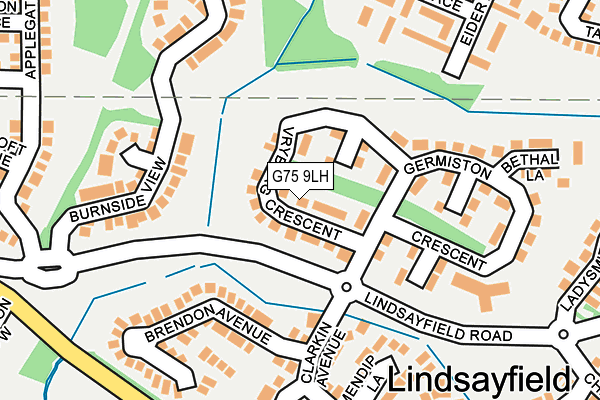 G75 9LH map - OS OpenMap – Local (Ordnance Survey)