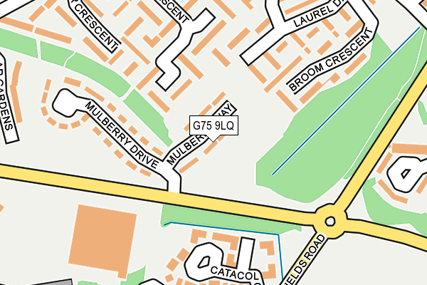 G75 9LQ map - OS OpenMap – Local (Ordnance Survey)