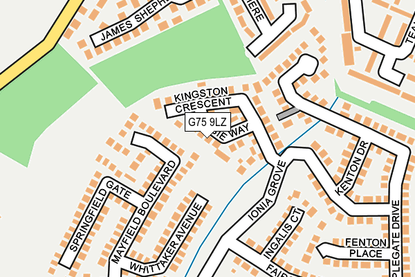 G75 9LZ map - OS OpenMap – Local (Ordnance Survey)