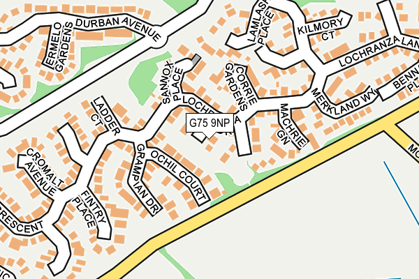 G75 9NP map - OS OpenMap – Local (Ordnance Survey)