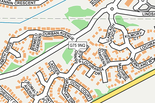 G75 9NQ map - OS OpenMap – Local (Ordnance Survey)