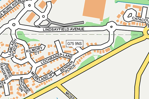 G75 9NS map - OS OpenMap – Local (Ordnance Survey)