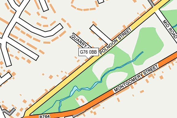 G76 0BB map - OS OpenMap – Local (Ordnance Survey)