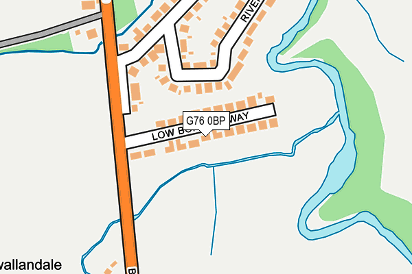 G76 0BP map - OS OpenMap – Local (Ordnance Survey)