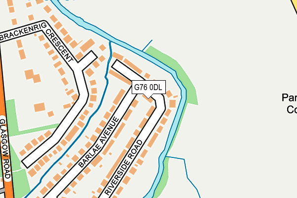 G76 0DL map - OS OpenMap – Local (Ordnance Survey)