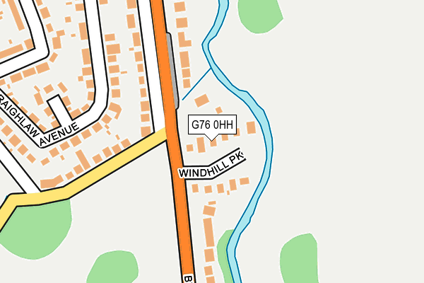 G76 0HH map - OS OpenMap – Local (Ordnance Survey)