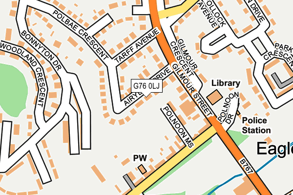 G76 0LJ map - OS OpenMap – Local (Ordnance Survey)