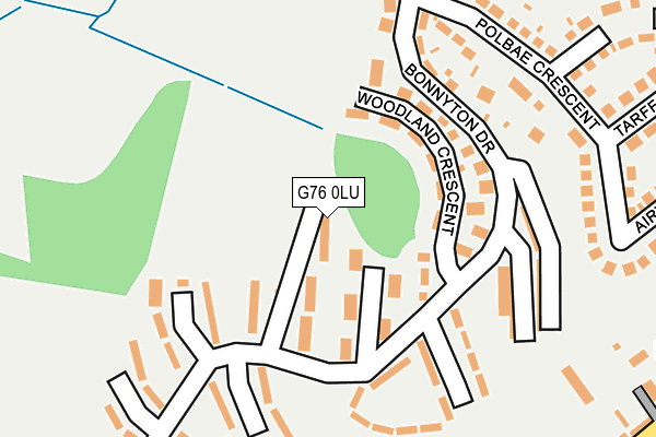 G76 0LU map - OS OpenMap – Local (Ordnance Survey)