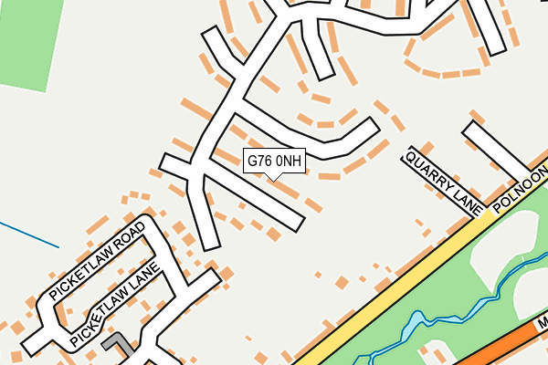 G76 0NH map - OS OpenMap – Local (Ordnance Survey)